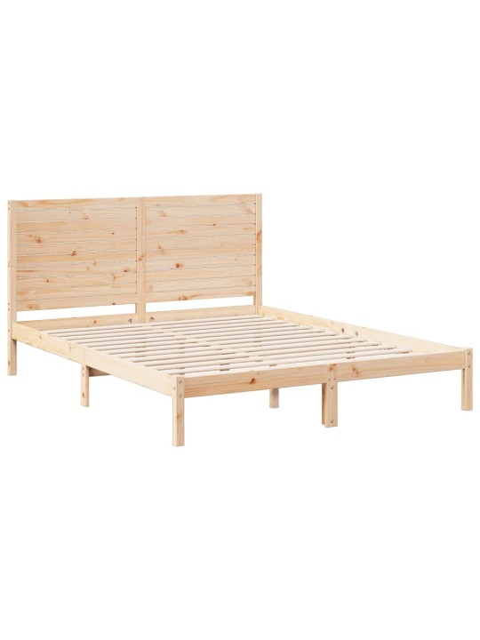 Prodloužený rám postele bez matrace 160 x 210 cm masivní dřevo