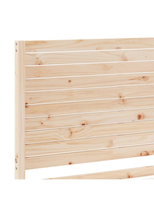 Prodloužený rám postele bez matrace 160 x 210 cm masivní dřevo