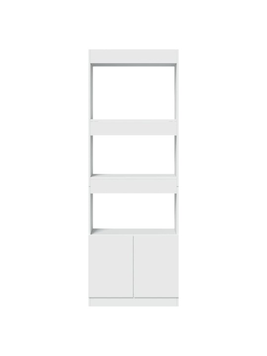 Skříň highboard bílá 63 x 33 x 180 cm kompozitní dřevo