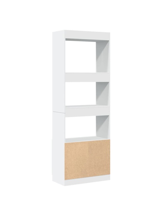 Skříň highboard bílá 63 x 33 x 180 cm kompozitní dřevo
