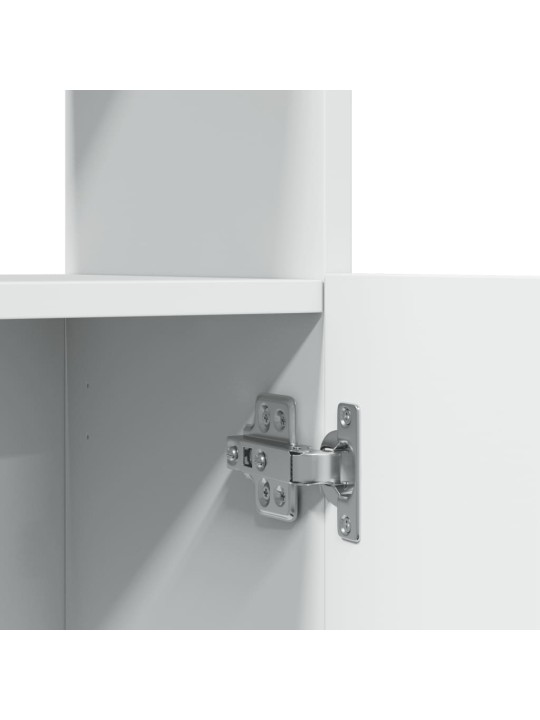 Skříň highboard bílá 63 x 33 x 180 cm kompozitní dřevo