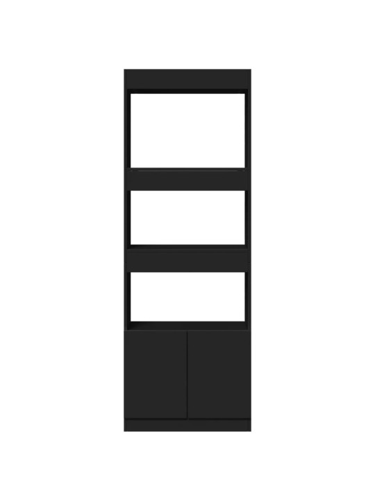 Skříň highboard černá 63 x 33 x 180 cm kompozitní dřevo