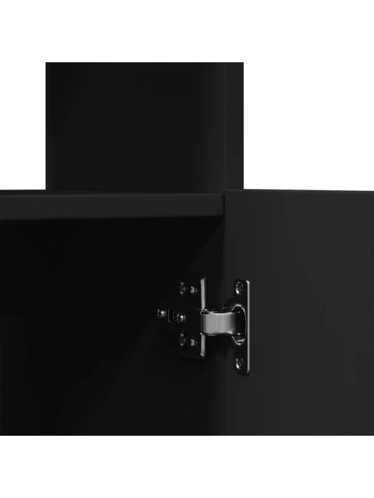 Skříň highboard černá 63 x 33 x 180 cm kompozitní dřevo
