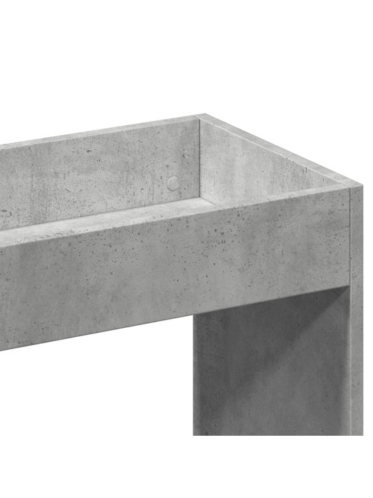 Skříň highboard betonově šedá 63 x 33 x 180 cm kompozitní dřevo