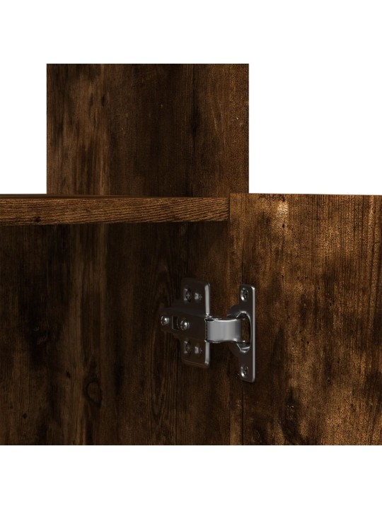 Skříň highboard kouřový dub 63 x 33 x 180 cm kompozitní dřevo