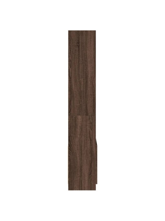 Skříň highboard hnědý dub 63 x 33 x 180 cm kompozitní dřevo