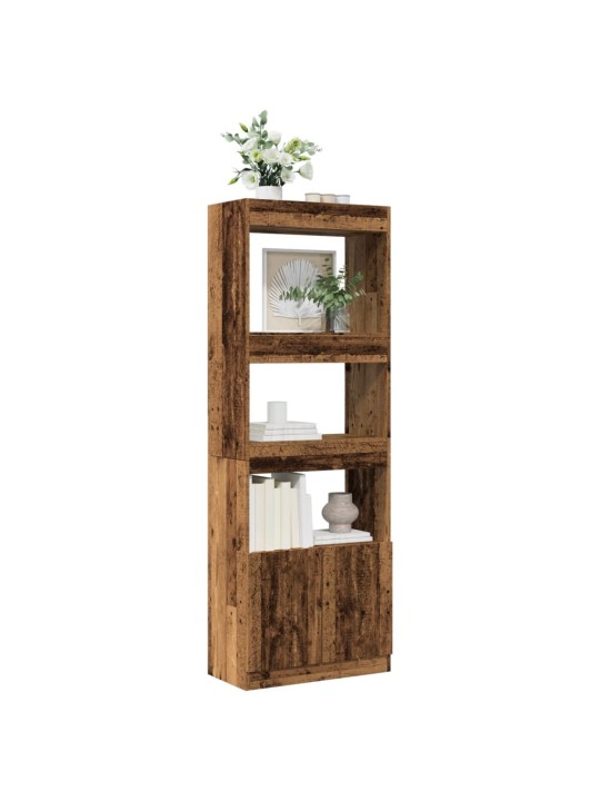 Skříň highboard old wood 63 x 33 x 180 cm kompozitní dřevo
