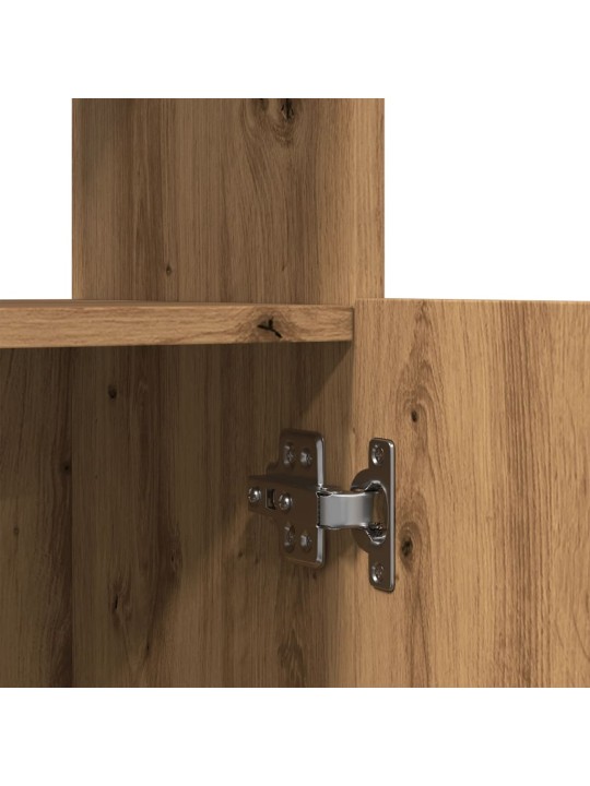 Skříň highboard dub artisan 63 x 33 x 180 cm kompozitní dřevo