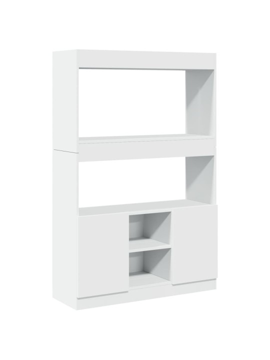 Skříň highboard bílá 92 x 33 x 140 cm kompozitní dřevo