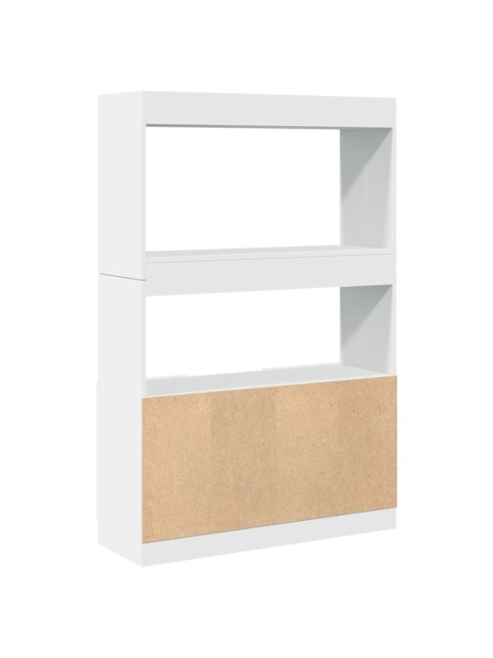 Skříň highboard bílá 92 x 33 x 140 cm kompozitní dřevo