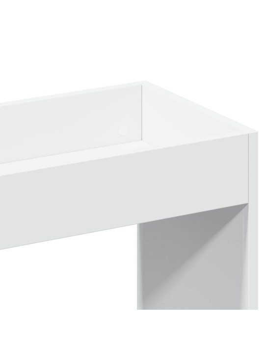 Skříň highboard bílá 92 x 33 x 140 cm kompozitní dřevo
