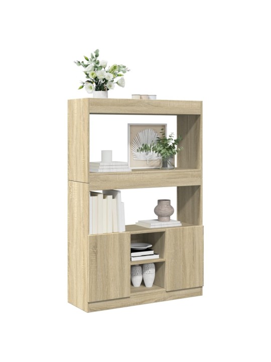 Skříň highboard dub sonoma 92 x 33 x 140 cm kompozitní dřevo