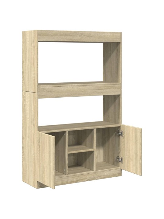 Skříň highboard dub sonoma 92 x 33 x 140 cm kompozitní dřevo