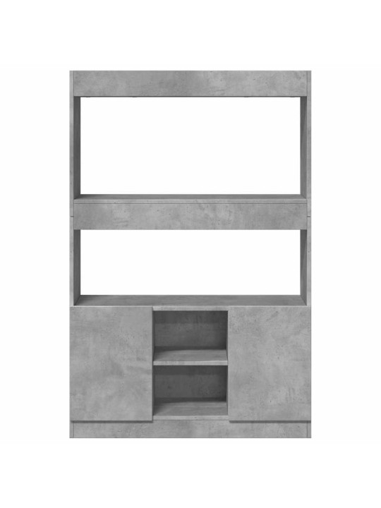 Skříň highboard betonově šedá 92 x 33 x 140 cm kompozitní dřevo
