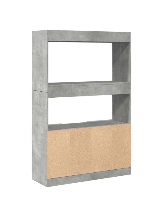 Skříň highboard betonově šedá 92 x 33 x 140 cm kompozitní dřevo