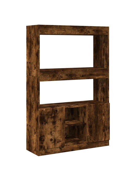 Skříň highboard kouřový dub 92 x 33 x 140 cm kompozitní dřevo