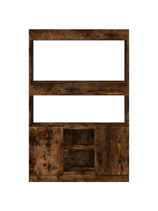 Skříň highboard kouřový dub 92 x 33 x 140 cm kompozitní dřevo
