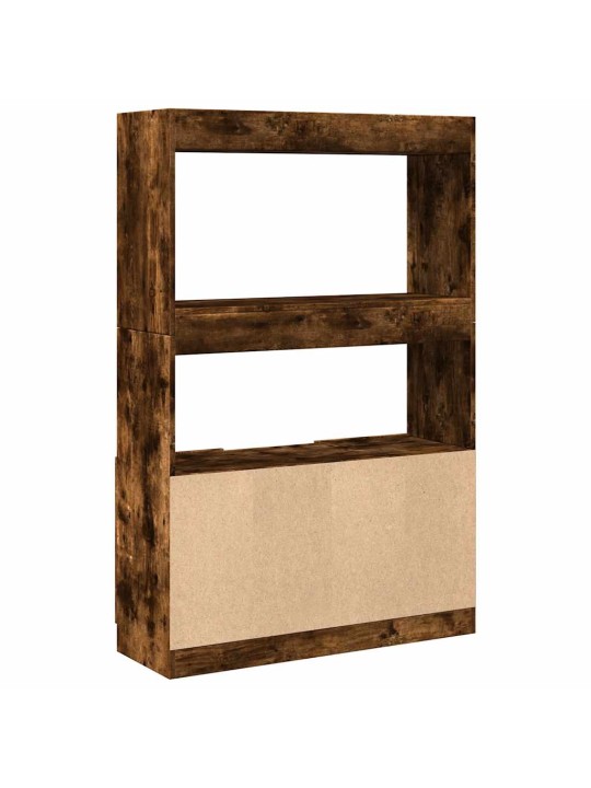 Skříň highboard kouřový dub 92 x 33 x 140 cm kompozitní dřevo