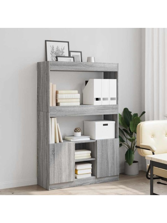 Skříň highboard šedá sonoma 92 x 33 x 140 cm kompozitní dřevo