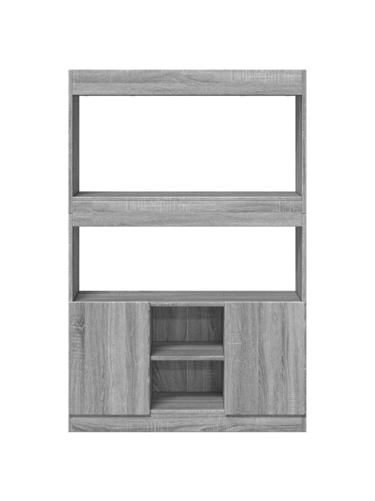 Skříň highboard šedá sonoma 92 x 33 x 140 cm kompozitní dřevo