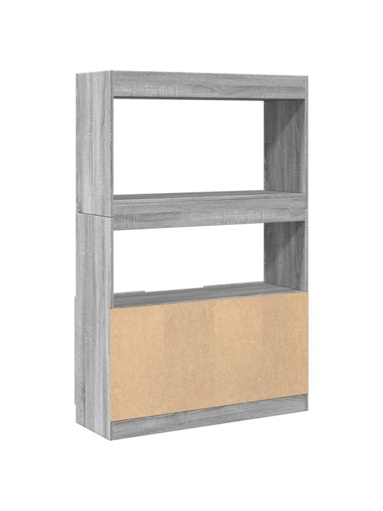 Skříň highboard šedá sonoma 92 x 33 x 140 cm kompozitní dřevo