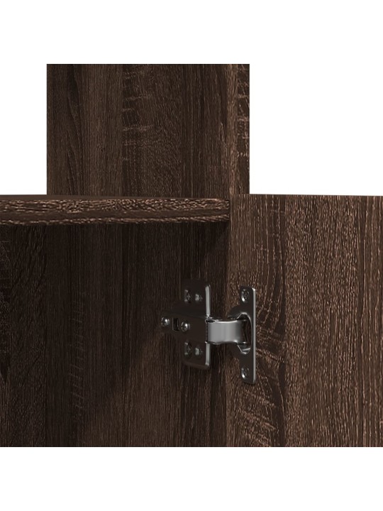 Skříň highboard hnědý dub 92 x 33 x 140 cm kompozitní dřevo