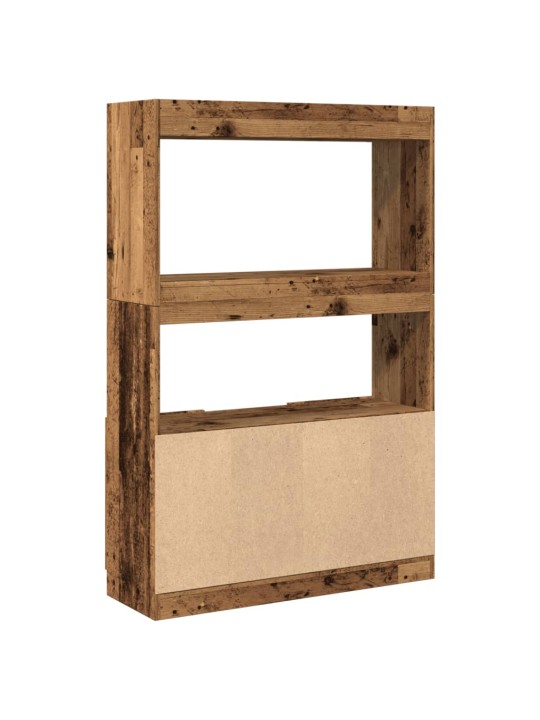 Skříň highboard old wood 92 x 33 x 140 cm kompozitní dřevo