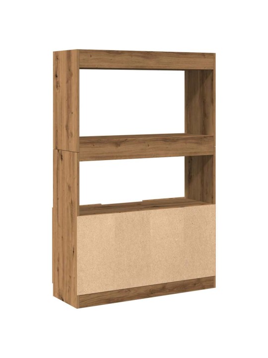Skříň highboard dub artisan 92 x 33 x 140 cm kompozitní dřevo