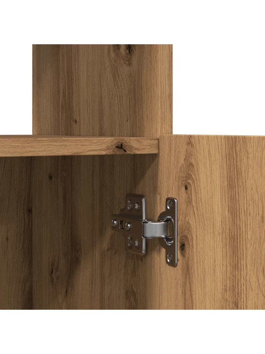 Skříň highboard dub artisan 92 x 33 x 140 cm kompozitní dřevo