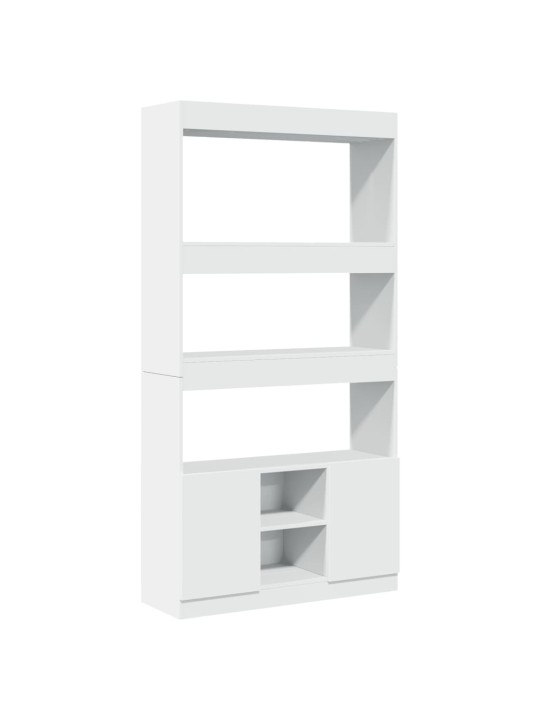 Skříň highboard bílá 92 x 33 x 180 cm kompozitní dřevo