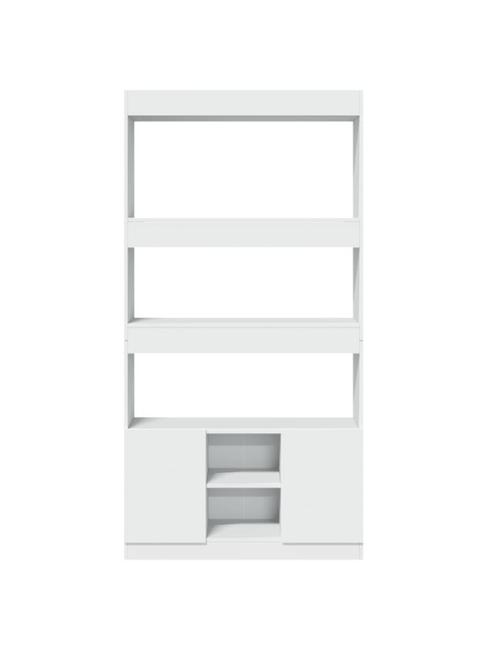 Skříň highboard bílá 92 x 33 x 180 cm kompozitní dřevo