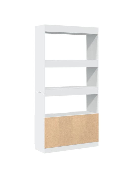 Skříň highboard bílá 92 x 33 x 180 cm kompozitní dřevo