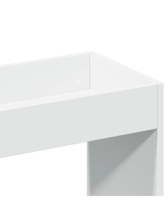 Skříň highboard bílá 92 x 33 x 180 cm kompozitní dřevo