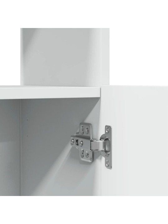 Skříň highboard bílá 92 x 33 x 180 cm kompozitní dřevo
