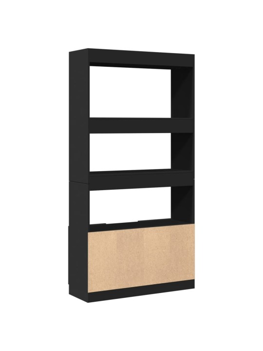Skříň highboard černá 92 x 33 x 180 cm kompozitní dřevo