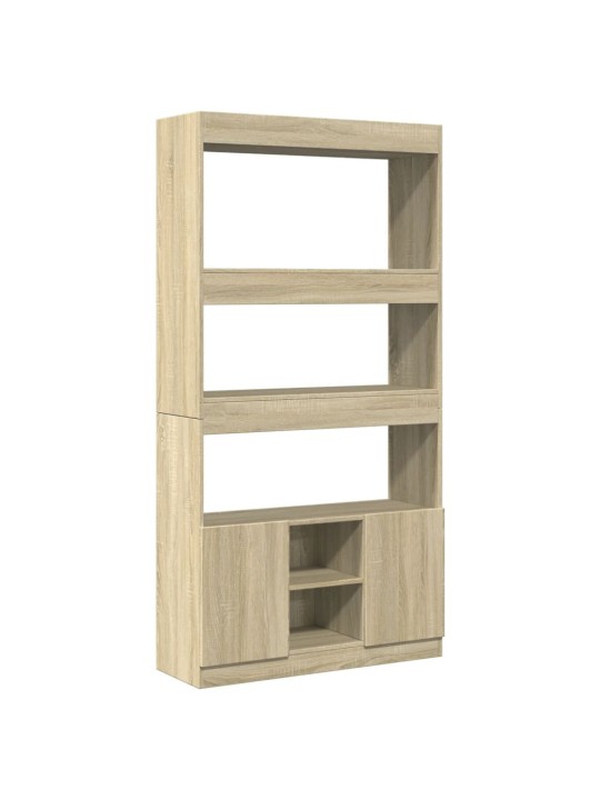 Skříň highboard dub sonoma 92 x 33 x 180 cm kompozitní dřevo