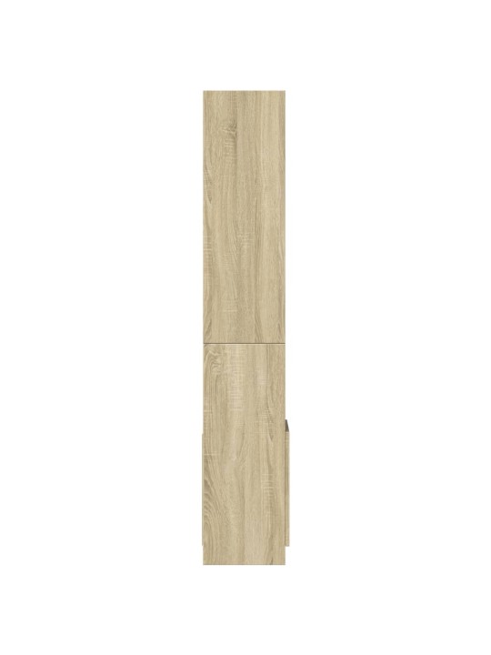 Skříň highboard dub sonoma 92 x 33 x 180 cm kompozitní dřevo
