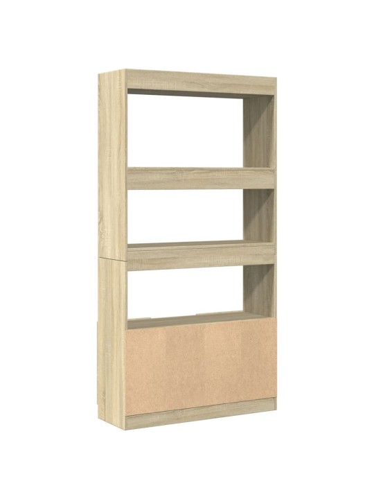 Skříň highboard dub sonoma 92 x 33 x 180 cm kompozitní dřevo