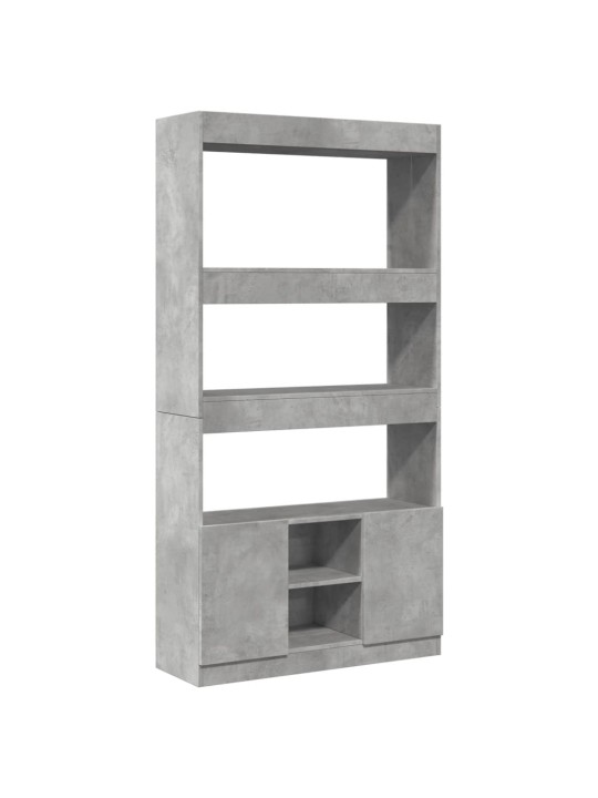 Skříň highboard betonově šedá 92 x 33 x 180 cm kompozitní dřevo