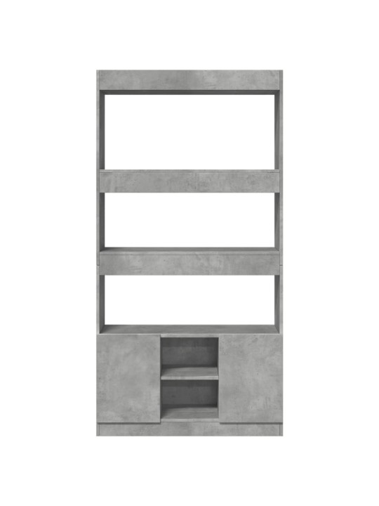 Skříň highboard betonově šedá 92 x 33 x 180 cm kompozitní dřevo