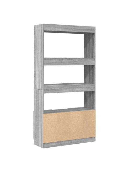 Skříň highboard šedá sonoma 92 x 33 x 180 cm kompozitní dřevo