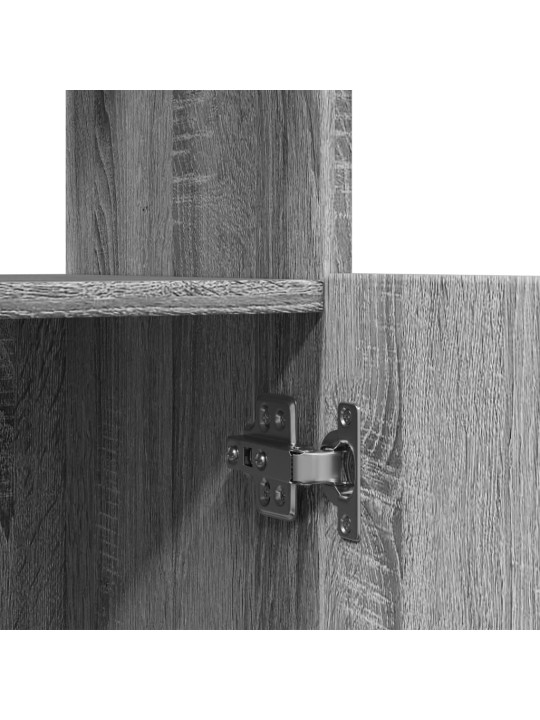 Skříň highboard šedá sonoma 92 x 33 x 180 cm kompozitní dřevo