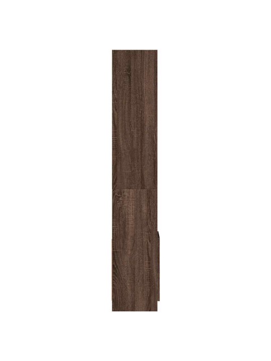 Skříň highboard hnědý dub 92 x 33 x 180 cm kompozitní dřevo