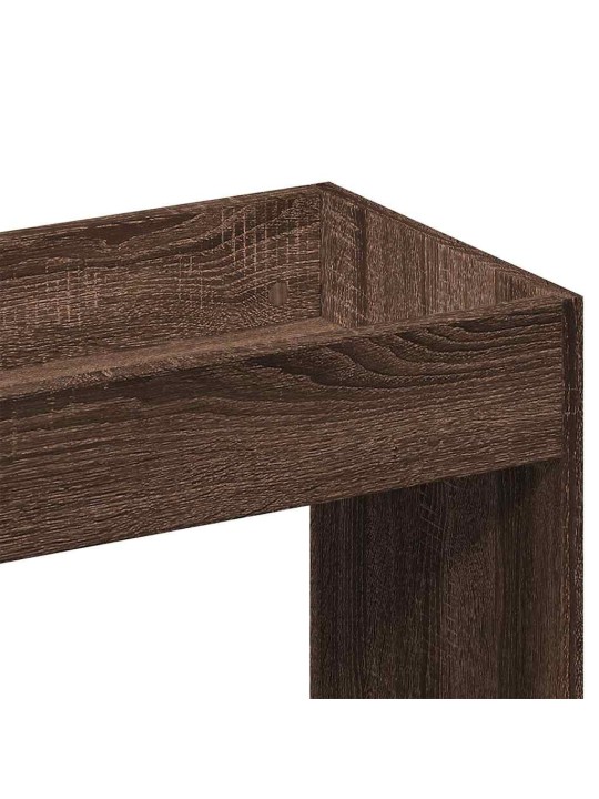 Skříň highboard hnědý dub 92 x 33 x 180 cm kompozitní dřevo