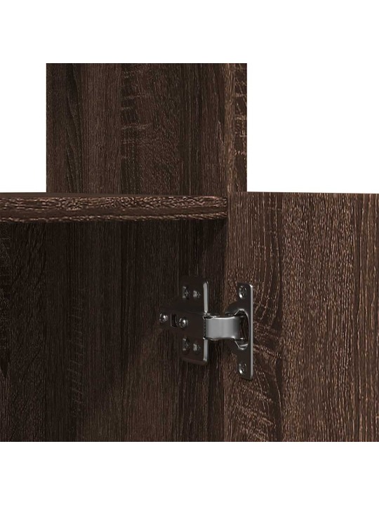 Skříň highboard hnědý dub 92 x 33 x 180 cm kompozitní dřevo