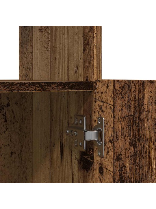 Skříň highboard old wood 92 x 33 x 180 cm kompozitní dřevo
