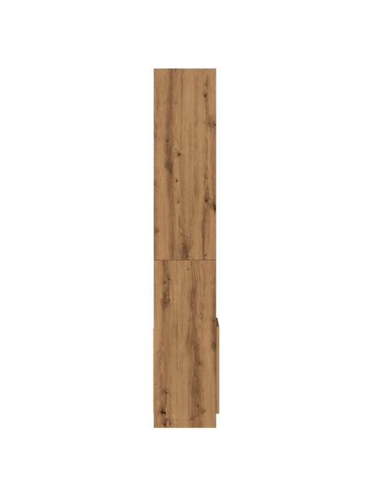 Skříň highboard dub artisan 92 x 33 x 180 cm kompozitní dřevo