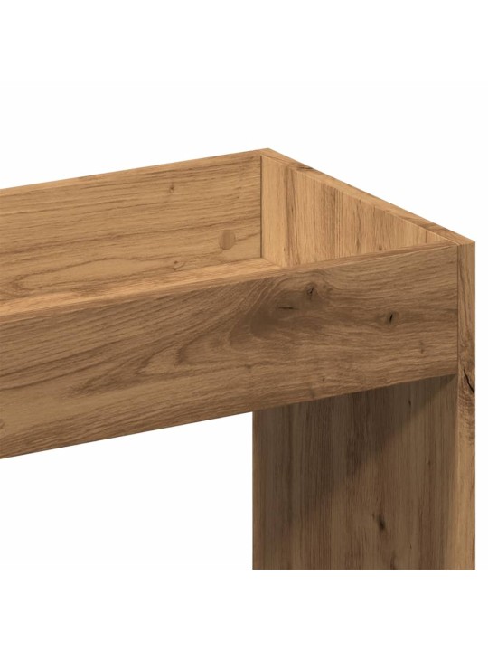 Skříň highboard dub artisan 92 x 33 x 180 cm kompozitní dřevo
