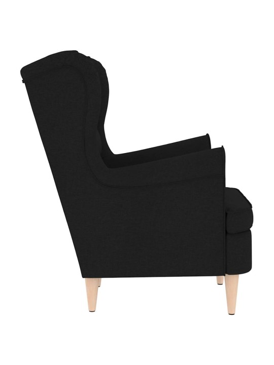 Křeslo černé 74 x 84 x 100 cm textil