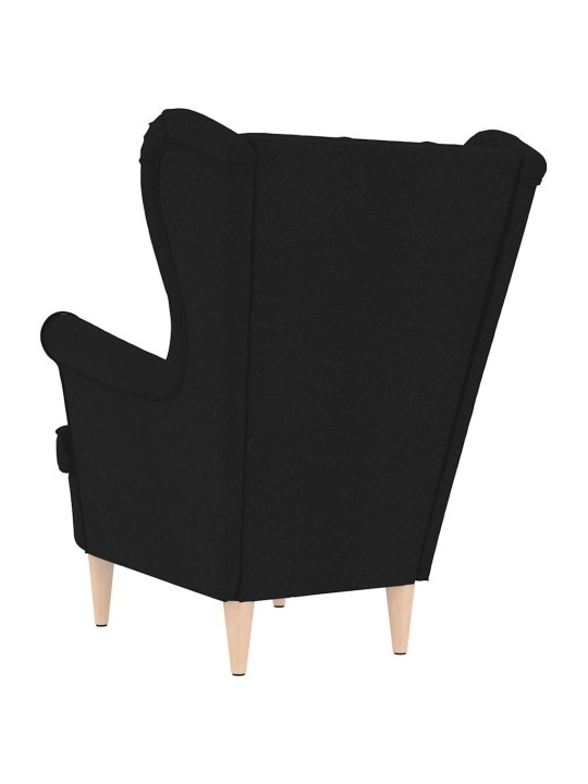 Křeslo černé 74 x 84 x 100 cm textil